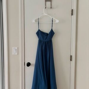 Aqua Blue Spaghetti Strap Dress